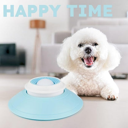 Dog Lick Sphere Spinner Anxiety Calming Sip Bowl with Roller Ball