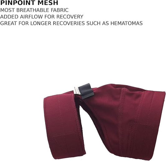 No Flap Ear Wrap (Red Pinpoint Mesh, Large)