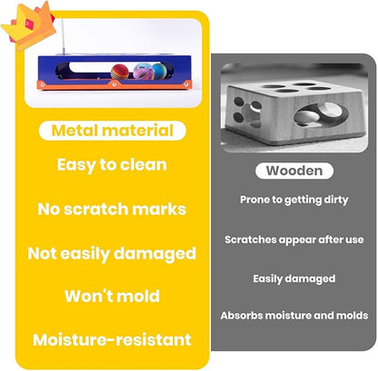 2026 New Metal Cat Scratch Puzzle Enrichment Box,cat Puzzle, 1 Spring-Loaded Colorful Feather Stick with a Bell,No Assembly Required, All Cats Indoor Play Toy