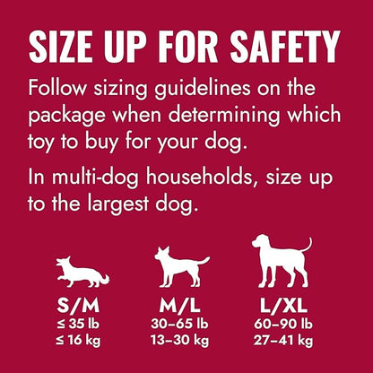 KONG Donut Dog Toy – Durable Natural Rubber Chew & Fetch Toy – Promotes Healthy Teeth & Gums, Fun Bounce & Roll, Gentle on Mouth (Large/X-Large)