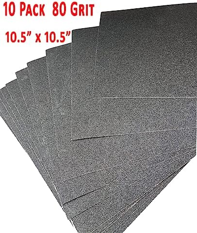 10 - pack 10.5" x 10.5" 27cm x 27cm abrasive sheets sand paper 80 grit replacement removeable adhesive backing dog Scratch Pad Nails Grinder Trimmers Clipper Board Paw claw cat k9 emery file - Image 3