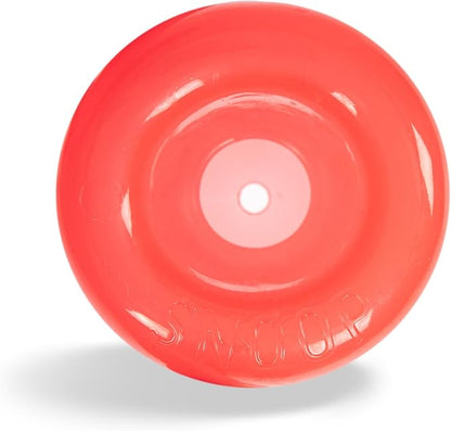 Outward Hound by Planet Dog Lil' Snoop Dog Toy – Treat‑Dispenser Puzzle Ball, Interactive Slow Feeder, Small to Medium Dogs, Bouncy & Mint-Infused, Red, 3.9"