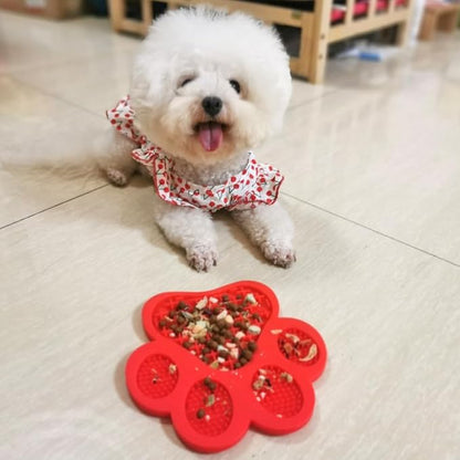 Dog Lick Pad, Dog Washing Distraction Device, Slow Eating Cute Mat with Super Suction for Pet Licking Peanut Butter, Bathing, Grooming Training (Green)