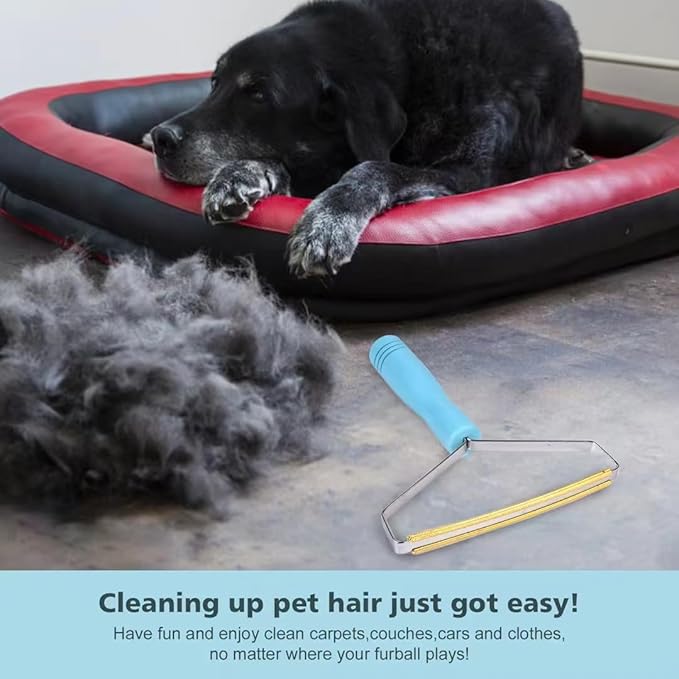 Pet Hair Remover Tool,Uptoroot Cleaner Pro Pet Hair Remover,Cat Hair Remover Multi Fabric Edge and Carpet Rake Scraper -Dog Hair Remover for Rugs,Couch & Pet Towers