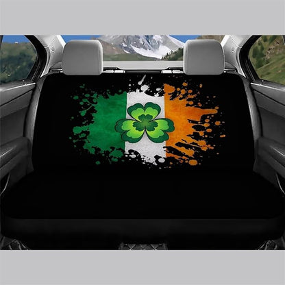 AFPANQZ Saint Patrick Leaf Car Seat Cover Rear Seats Only High Stretchy Washable Bucket Seat Cushion Protector Backseats Covers for Girls Women, Fit Most Cars, Sedan, SUV, Van