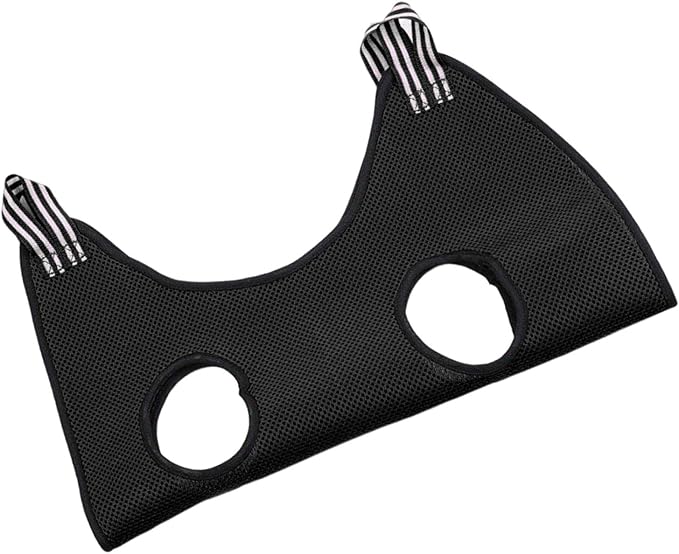 Pet Cat Grooming Hammock Restraint Towel Bag Bathing Bag Harness Breathable Dog for Trimming Puppy Small Medium Dogs Claw Care, Black, L