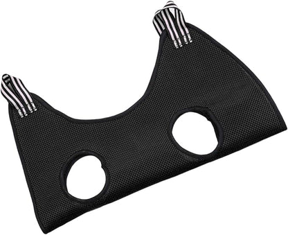 Pet Cat Grooming Hammock Restraint Towel Bag Bathing Bag Harness Breathable Dog for Trimming Puppy Small Medium Dogs Claw Care, Black, L