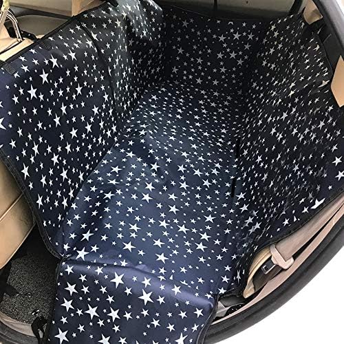 Dog Car Seat Cover - Heavy Duty Dog Hammock with Side Flaps - Waterproof/Scratch Proof/Nonslip Padded Pet Seat Cover - Universal fits All Cars