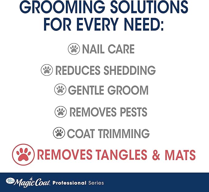 Magic Coat Four Paws Comb with Rotating Pins Dog Brush Removes Tangles and Mats