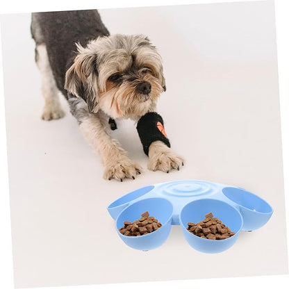 Indoor Multi-pet Feeding Bowl Flower-Shaped Pet Feeder for Cats and Dogs Easy to Plastic Cat Food Dispenser for Home Use for Multiple