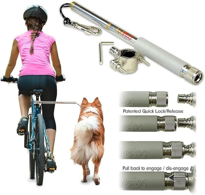 WalkyDog Plus Dog Bicycle Leash for Bike