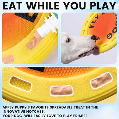 HOWGO Flyer Dog Toy, Dog Flying Disc, Flyer Dog Toy, Best for Flight, Lightweight, Durable and Water Resistant, 9.84'' (Pink)