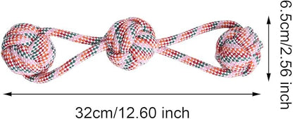 Aggressive Chewer Rope Toys, Interactive Dog Chew, Heavy-Duty Knot Construction, Promotes Teeth Health and Playtime, Training and Entertainment Accessory, for Small Medium Large Dogs Indoor