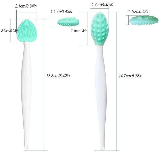 JGocot Cat Grooming Essentials - Black Seed Exfoliating Brush, Soft Silicone Double-Sided Scraper for Chin Acne and Cleaning (4PCS)