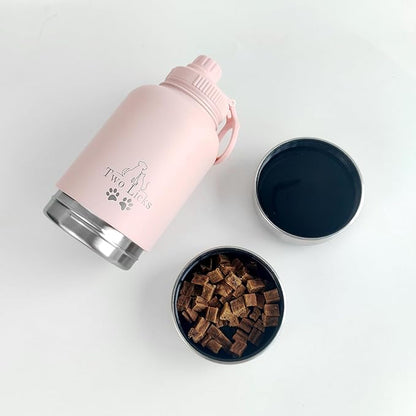 3-in-1 Reusable Water Bottle and Food Bowls Combo