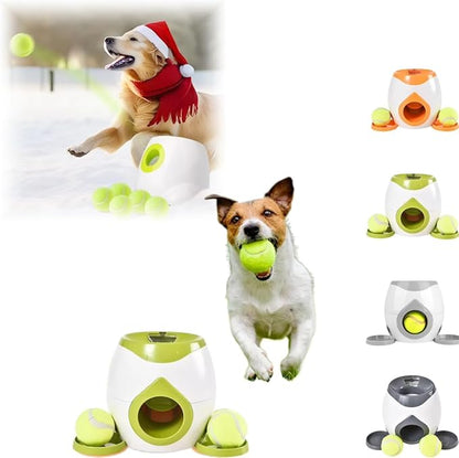 Automatic Ball Launcher for Dogs, Tennis Balls Launchers for Dogs, Interactive Dog Toys Tennis Balls Launcher for Small Dogs, Dog Fetch Ball Thrower for Indoor/Outdoor Playing (B)