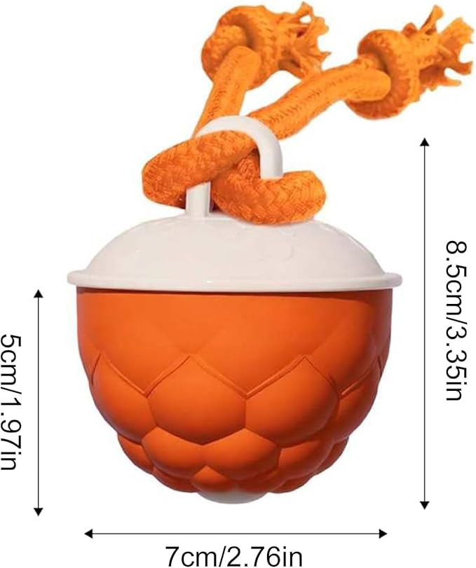 Interactive Dog Toys, Dog Ball Laun-Cher - 2026 Upgraded Motion Activated Automatic Rolling Ball Toys for Small/Medium/Large Dogs Balls for Boredom to Keep Them Busy with Dog Toy Balls (Orange)