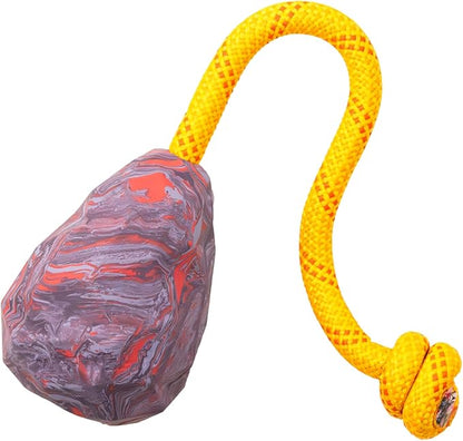 Ruffwear, Huck-a-Cone Dog Toy – Durable Tug, Throw & Fetch Toy with Knotted Rope Handle, Interactive Play for Dogs, Purple Orchid