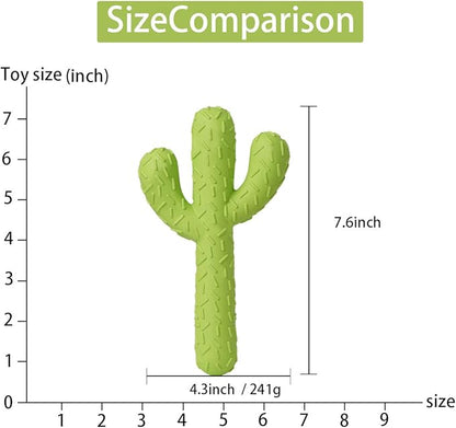 MewaJump Dog Chew Toys, Durable Rubber Dog Toys for Aggressive Chewers, Cactus Tough Toys for Training and Cleaning Teeth, Interactive Dog Toys for Medium/Large Dog