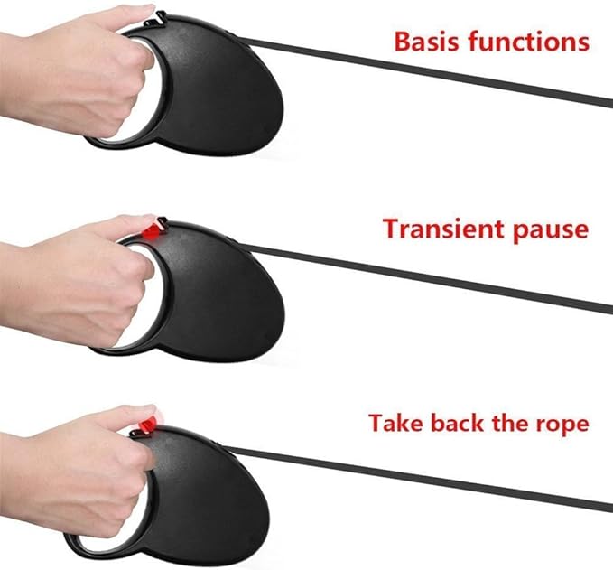 Auto Retractable Dog Leash Explore Training Lead - 10 Ft/16.13Ft Pet Dog Walking Running Rope