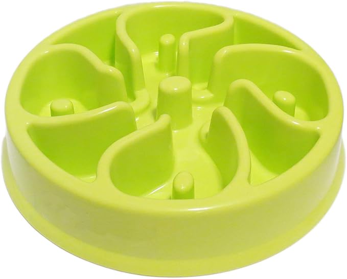 WenYing Slow Feeder Puzzle Dog Bowls, Interactive Bloat Stop Busy Bowl, Food Water Fun Feeding, Non-Slip Anti Choke Healthy Diet Bowls (Green 1)
