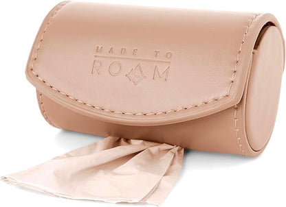 MADE TO ROAM On Dooty Pack - Premium Dog Poop Bag Holder for Leash, Vegan Leather Waste Bag Dispenser for Poop Bag Rolls - Vermont Weekends