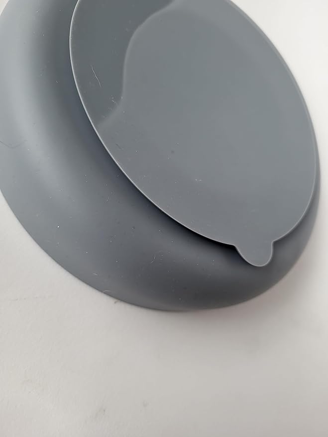 Modern Rainbow Pet Slow Feeder Bowl, Silicone Slow Feeder for Dogs & Puppies, Slow Eating, Modern Lick Mat Design, Reduces Gulping, Dishwasher Fit, for All Breed, Durable Mealtime Puzzle (Slate)