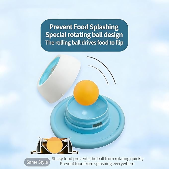 2026 Upgraded Dog Lick Bowl, Dog Cat Enrichment Toys, Interactive Slow Feeder & Anxiety Relief Treat Dispenser with Non-Slip Base for Puppy Kitten Mental Stimulation. (Blue-1PCS)