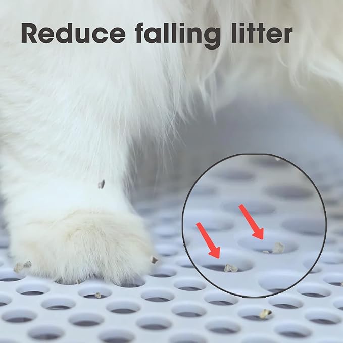 CATLINK Ramp, Compatible with Prox Self Cleaning Cat Litter Box, Easy Entry for Elder Cats, Kitten and Cats with Limited Mobility, Traps Mess from Box and Paws, Grey