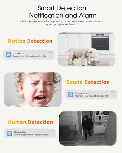 usogood 2.5K Indoor Camera for Home Security, 360°Pet Camera Indoor with Phone App,Support 5G/2.4Ghz WiFi,Dog Cameras with Speaker, Auto Motion Tracking Detection,2-Way Audio for Home/Baby/Cat Camera