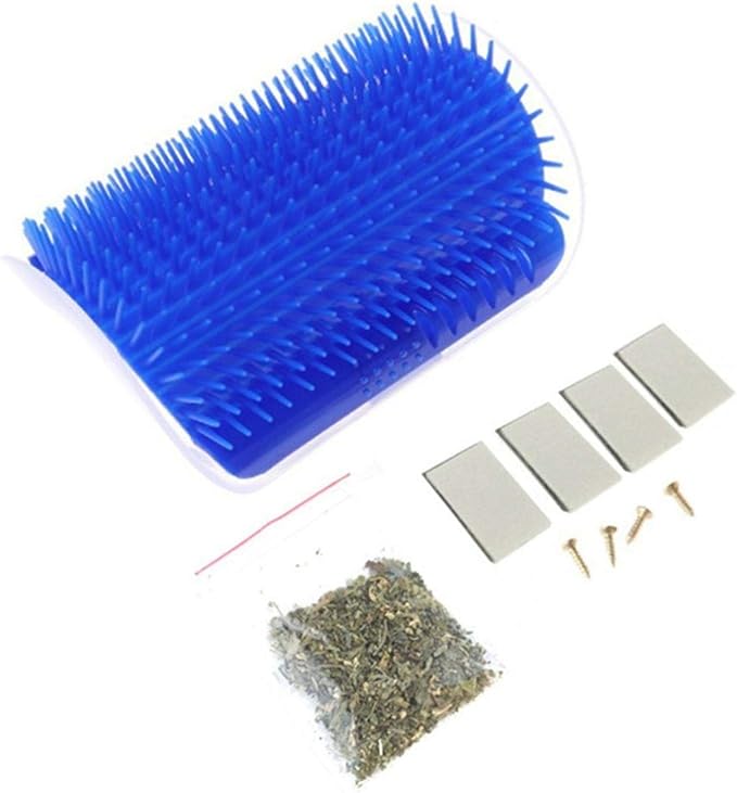 rrrrr Pet Products For Cats Brush Corner Cat Massage Self Groomer Comb Brush With Catnip Cat rubs the face a tickling comb