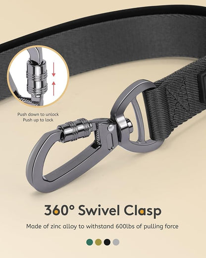 MIDOG Dog Leash with Zipper Pouch,Multifunctional Bungee Leash for Medium to Large Sized Dog Walking