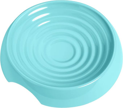 CatGuru Cat Bowls, Whisker Friendly Food Bowl for Indoor Cats, Reliefs Whisker Fatigue, Wide Kitten Dish, Non Slip Pet Dishes, Shallow Pet Plates (Aruba)