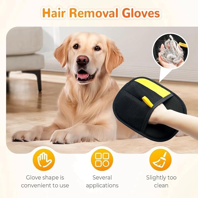 Pet Hair Removal Glove for Cats & Dogs, Static Removal Gloves for Pet Hair,Reusable Pet Hair Remover Glove (1 PCS)