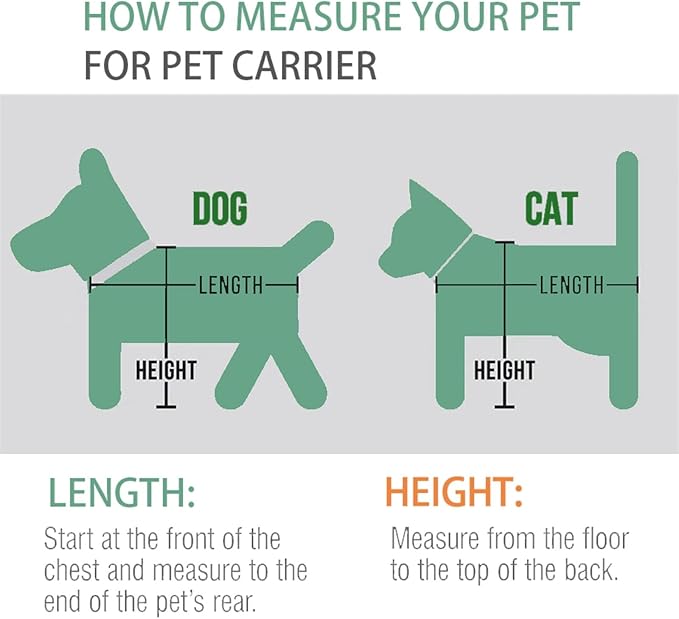 Cat Carrier Dog Carrier Pet Carriers for Medium Small Cats Dogs Puppies up to 15 Lbs,TSA Airline Approved Small Dog Cat Carriers Soft Sided,Collapsible Travel Puppy Carrier (Green, Large)