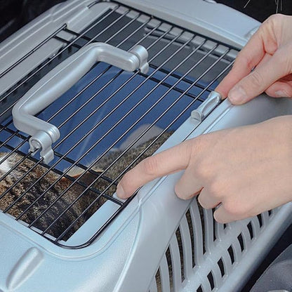 Ferplast Atlas Deluxe 10 Open Cat and Dog Carrier, 34 x 50.7 x 30 cm, Blue