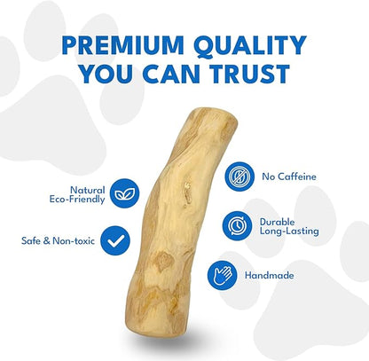 Set 3 of Coffee Wood Dog Chew Toy – Coffee Chew Stick for Large Dogs - Teeth Cleaning & Stress Relief – Safe, Durable & Eco-Friendly Dog Chew Toy (Large - Over 55 lbs)