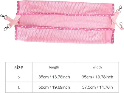 Cat Hammock, Portable Space Saving Pet Bed with Breathable Mesh for Summer, Warm Comfortable Hanging Bed for Cats and Dogs, 2 Sizes 3 Colors (S)