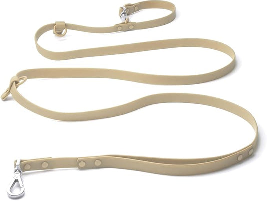 Heavy Duty Hands Free Dog Leash for Medium to Large Dogs for Comfortable Running, Jogging Walking | Dual D-Rings | Soft Padded Traffic Handle | Both Ends 360 Rotating Carabiners (Leash Length 7.7 ft)