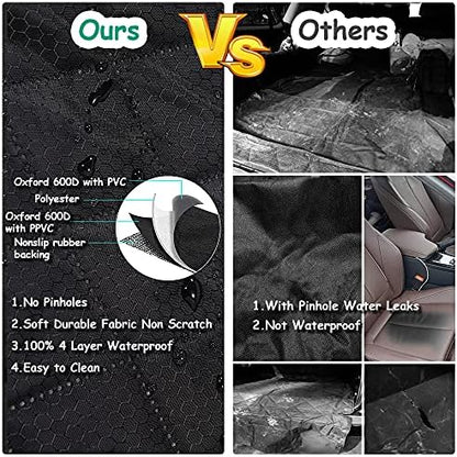 ANOSOSPECIAL Dog Car Seat Cover for Back Seat Cover,Non Stick Fur Rear Seat Protector for Pet,Nonslip Waterproof Durable Universal Fit Interior Backseat Covers for Auto Van SUV (Pack of 2) - Image 6