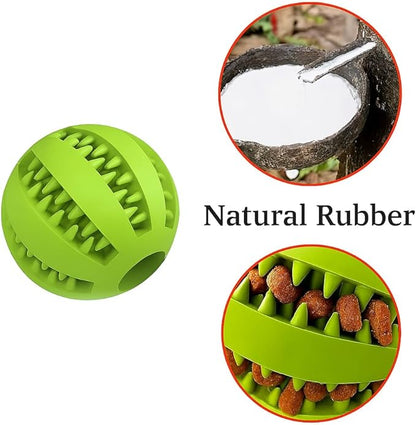 5 Pack Rubber Dog Chew Balls 6 cm – Durable Dental Chew Toys for Teeth Cleaning, Interactive Chewing Toy for Small, Medium and Large Dogs