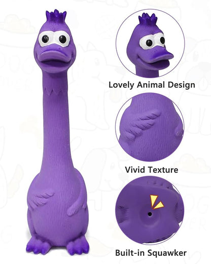 Dog Toys Squeaky, Funny Animal Interactive Latex Rubber Squeak Pet Toy Pack for Puppy Small Medium Breed Dogs