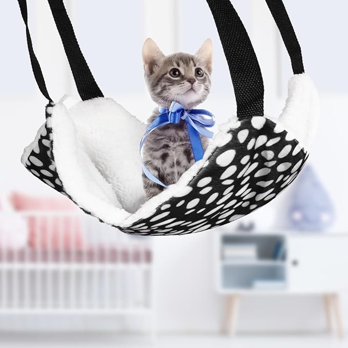 OUNONA 2pcs Reversible Cat Hammock Breathable Hanging Pet Bed 35x35cm Double-Sided Sleeping Pad for Indoor Cats Summer Lounger
