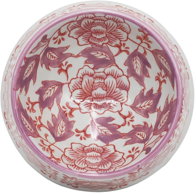 Ceramic Dog Bowl Purple & White Cat Pet Bowls for Small Breeds - 5.7" Wide x 2.8" Tall - 1.5 Cup Food and Water Puppy Dish for Dogs Pet Feeding, Microwave and Dishwasher Safe