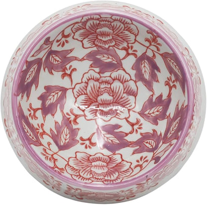 Ceramic Dog Bowl Purple & White Cat Pet Bowls for Small Breeds - 5.7" Wide x 2.8" Tall - 1.5 Cup Food and Water Puppy Dish for Dogs Pet Feeding, Microwave and Dishwasher Safe