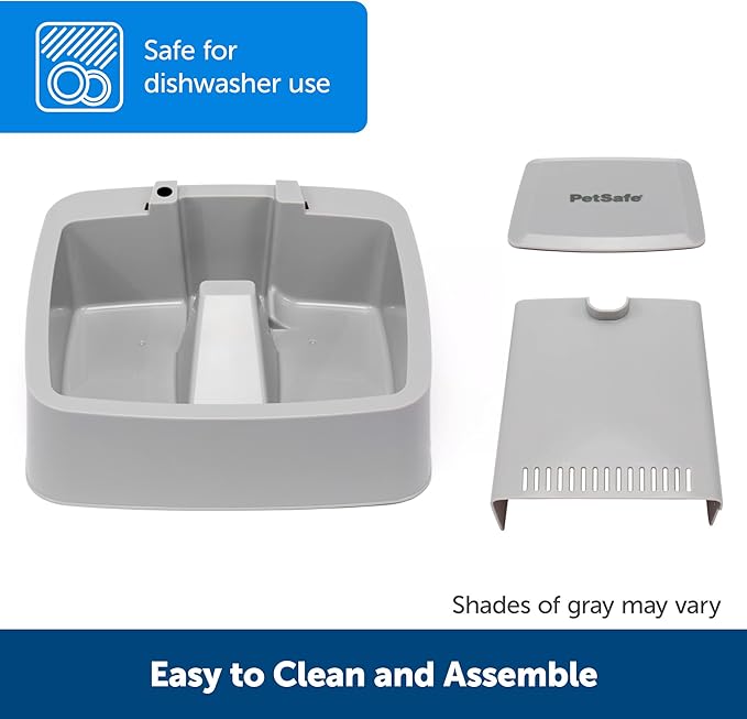 PetSafe Oasys 1/2 Gallon Pet Fountain - Cat & Dog Hydration Station with Free-Falling Water Stream & Customizable Flow - Encourages Hydration & Protects Sensitive Whiskers - 1/2 Gallon