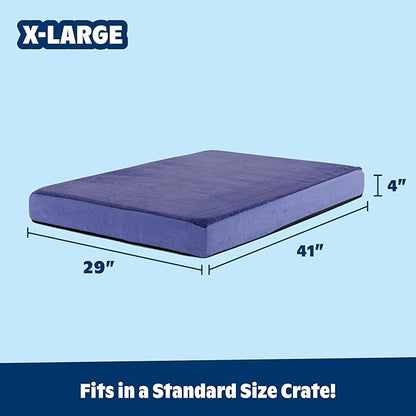 Barkbox Orthopedic Dog Bed with Memory Foam - Comfortable, Durable & Machine Washable Pet Bed - XL - Navy