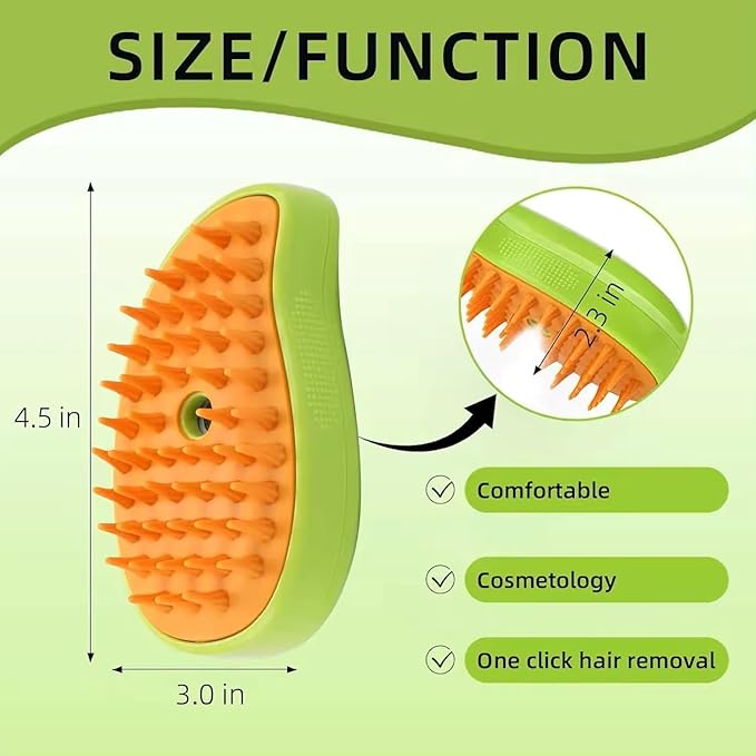 2024 Multifunctional Pet Grooming Brush - 3-in-1 Detangling and Massage Comb for Removing Loose Hair from Cats and Dogs (Banana) (Banana)