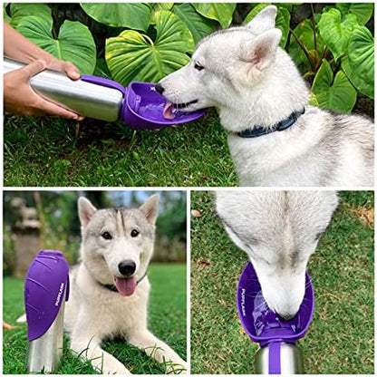 PupFlask Large Dog Water Bottle, Portable Stainless Steel Travel Bowl - Image 6