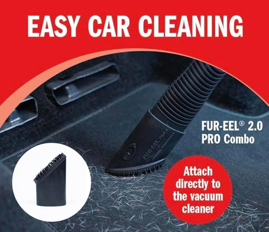 Buff Brite Fur Remover PRO II (2.0) with Fang Adapter - Dog and Cat Grooming Tool, Vacuum Attachment for Pet Hair Removal - Image 6